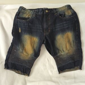 Dark Blue Men's Jean Shorts